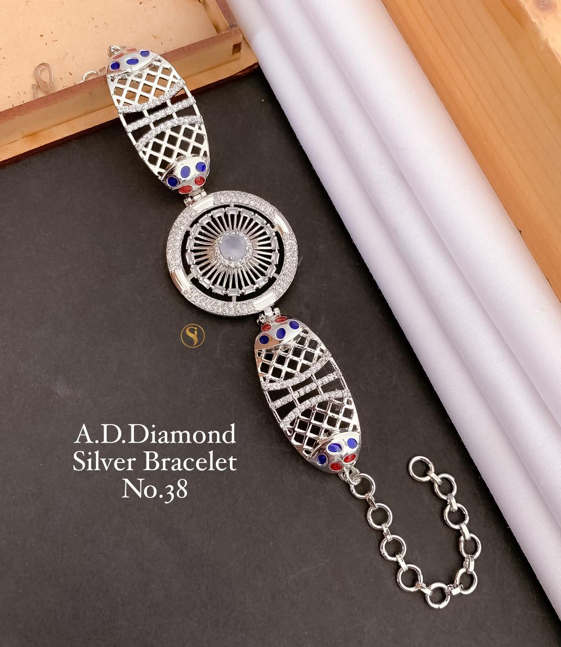 Fancy Designer AD Diamond Bracelet 3 Catalog
